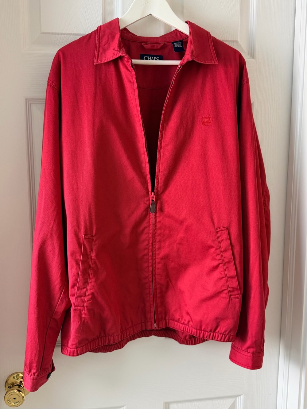 One of a Kind “Sample” Chaps Ralph Lauren Men’s Cotton Jacket Size Medium in Red